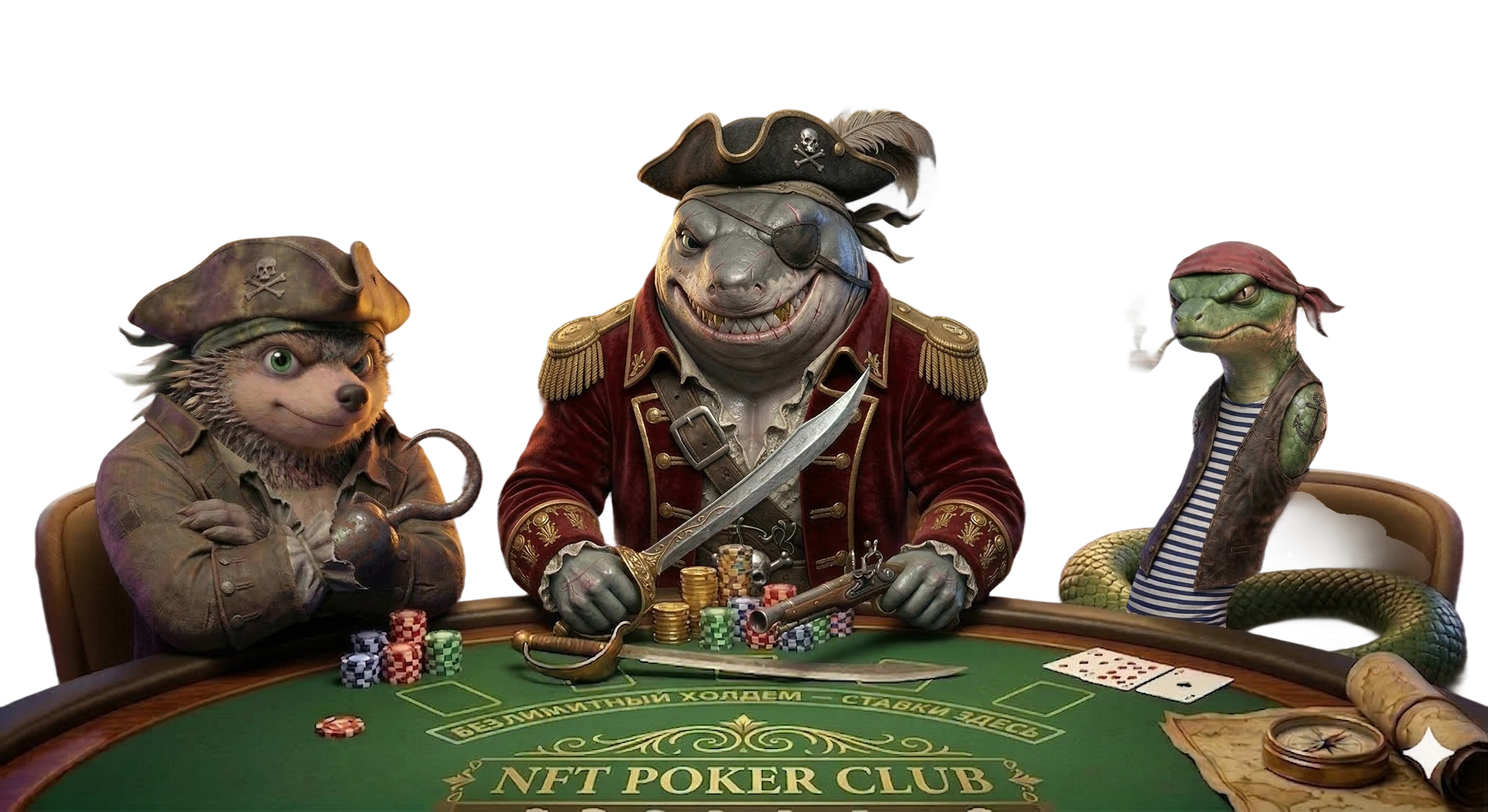 Персонажи 159guild за п0керным столом